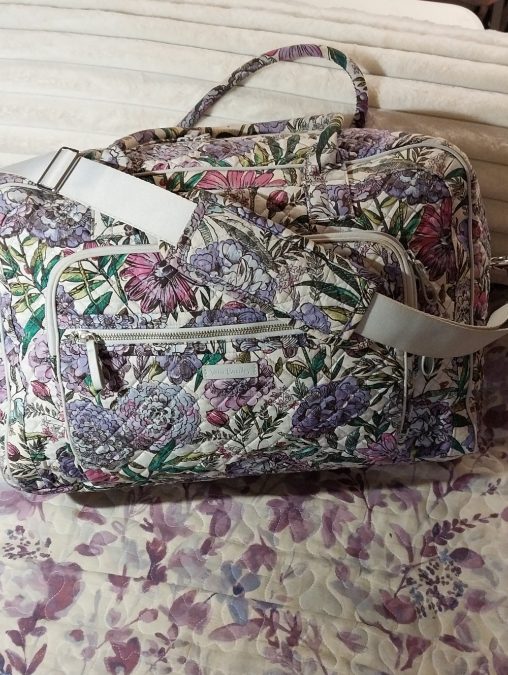 Vera Bradley Grand Weekender Lavender Meadow